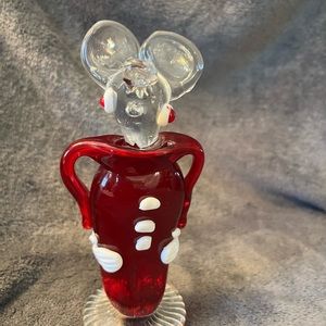 COLLECTIBLE 1950'S ARCHIMEDE SEGUSO MURANO ART GLASS MOUSE FIGURINE